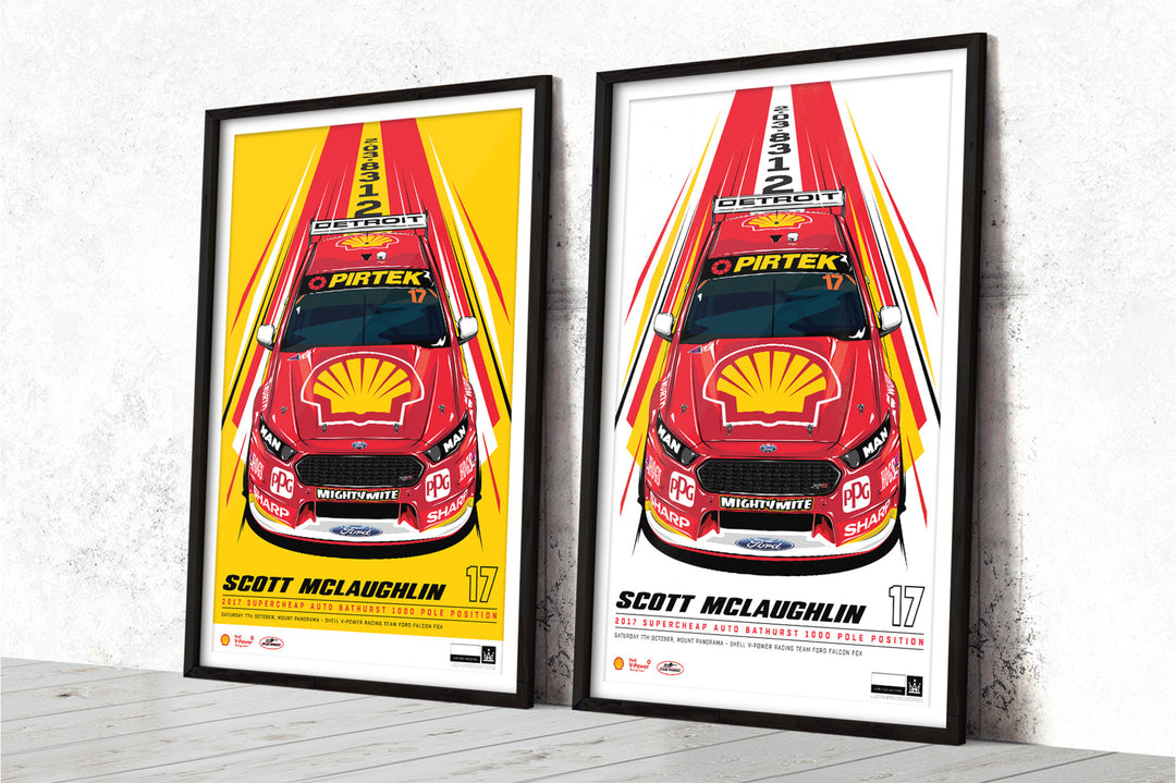 In Stock: Scott McLaughlin 2017 Bathurst 1000 Pole Position Prints
