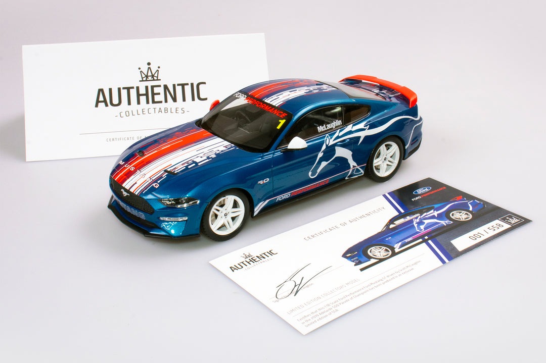 Now In Stock: 1:18 Scott McLaughlin 2019 Adelaide 500 Parade of Champions Ford Performance Mustang With Signed COA