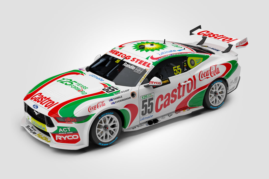 New Model Announcements: Tickford Racing 2024 Sandown 500 Retro Castrol Mustang in 1:18 + 1:43