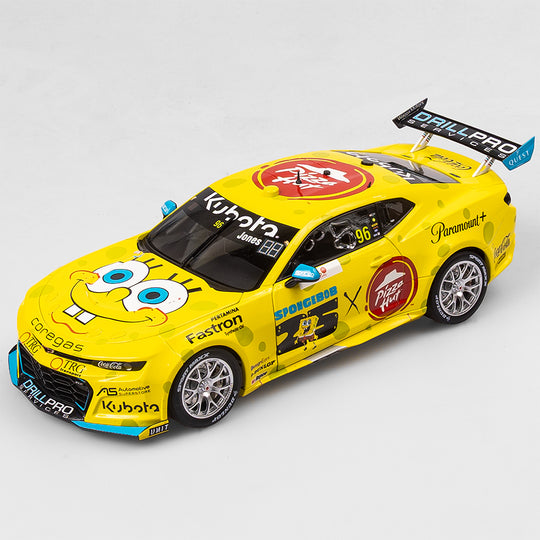 1:18 Brad Jones Racing Pizza Hut #96 SpongeBob SquarePants Chevrolet Camaro ZL1 - 2024 Melbourne SuperSprint (AGP)