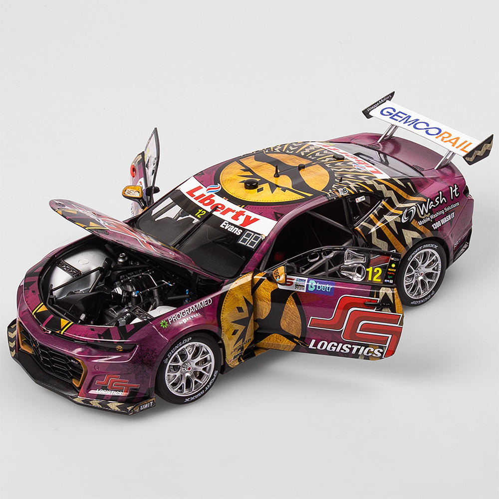 1:18 Brad Jones Racing SCT Logistics #12 Chevrolet Camaro ZL1 - 2025 Darwin Triple Crown Indigenous Round
