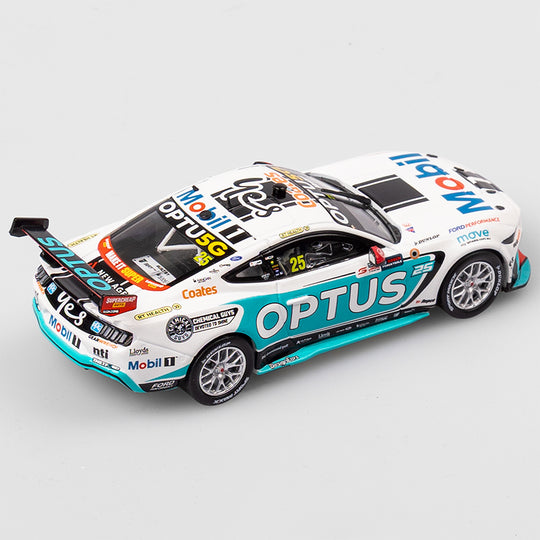 1:43 Mobil 1 Optus Racing #25 Ford Mustang GT - 2024 Perth SuperSprint Race 9 Winner (First Ford Win for WAU)