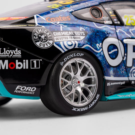 1:18 Mobil 1 Optus Racing #25 Ford Mustang GT - 2024 Townsville 500 Indigenous Livery