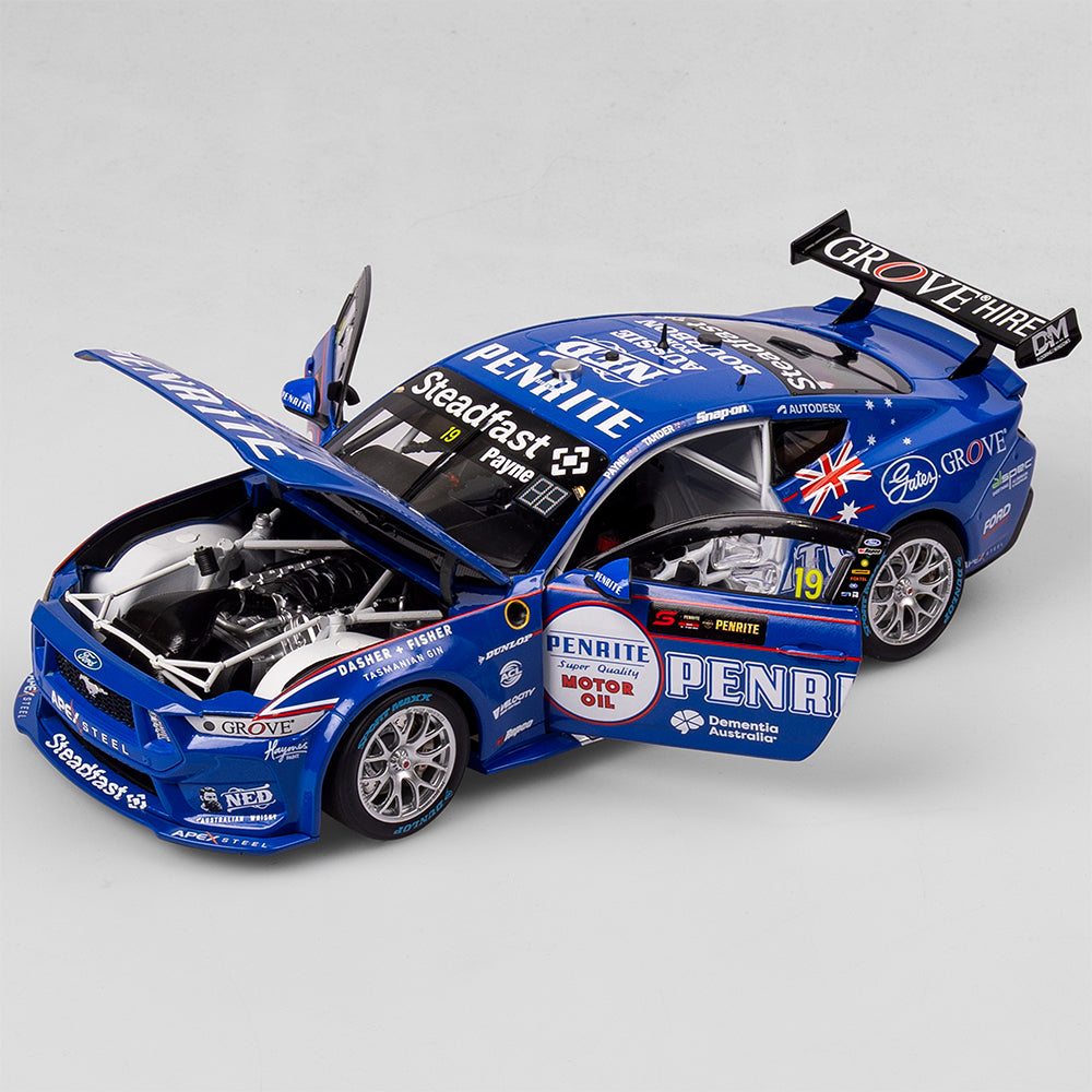 1:18 Penrite Racing #19 Ford Mustang GT - 2024 Penrite Oil Sandown 500 Retro Livery
