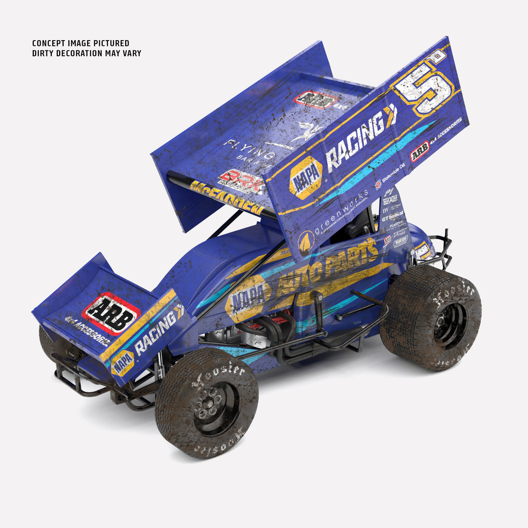 1:18 Hodges Motorsport #D5 NAPA Racing Sprintcar - 2024 NAPA Speedway: Sprintcars In The City Invitational - Dirty Version Exclusive (Pre-Order)