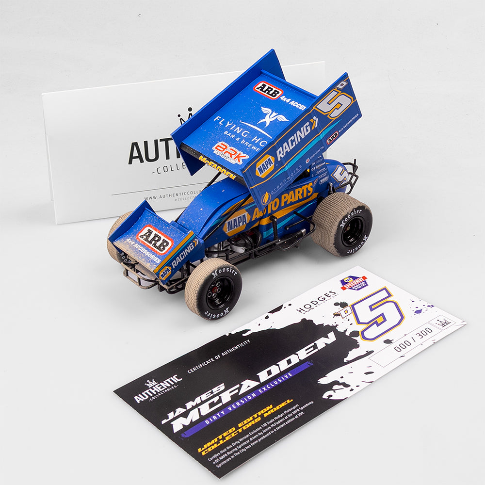 1:18 Hodges Motorsport #D5 NAPA Racing Sprintcar - 2024 NAPA Speedway: Sprintcars In The City Invitational - Dirty Version Exclusive