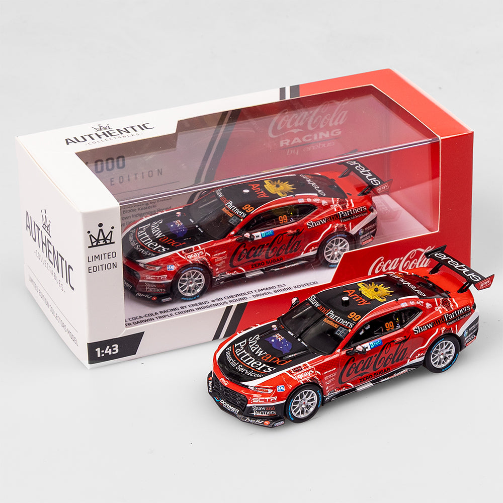 1:43 Coca-Cola Racing By Erebus #99 Chevrolet Camaro ZL1 - 2023 Darwin Triple Crown Indigenous Round