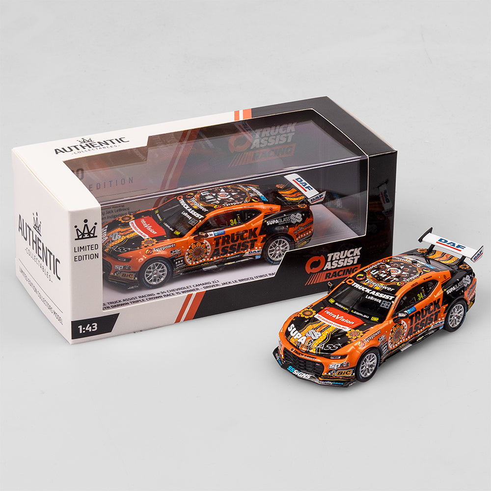1:43 Truck Assist Racing #34 Chevrolet Camaro ZL1 - 2023 Darwin Triple Crown Indigenous Round Race 15 Winner