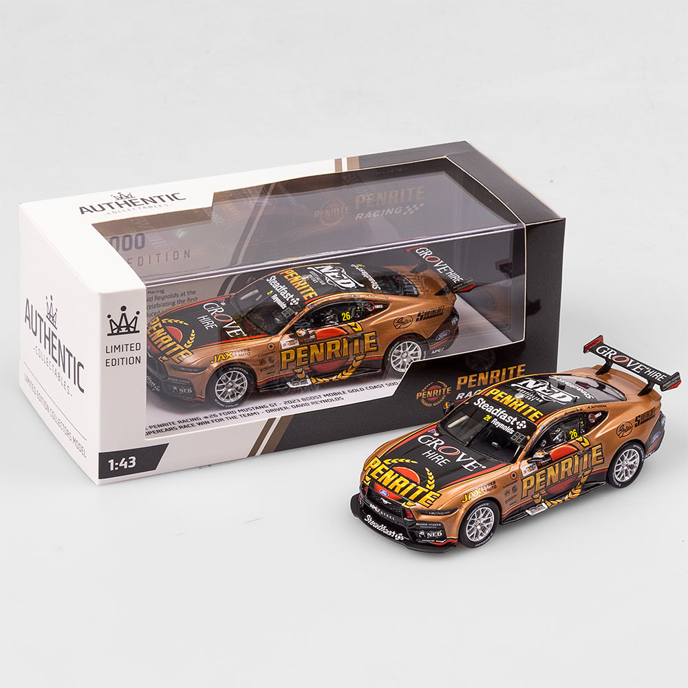 1:43 Penrite Racing #26 Ford Mustang GT - 2023 Gold Coast 500 Winner