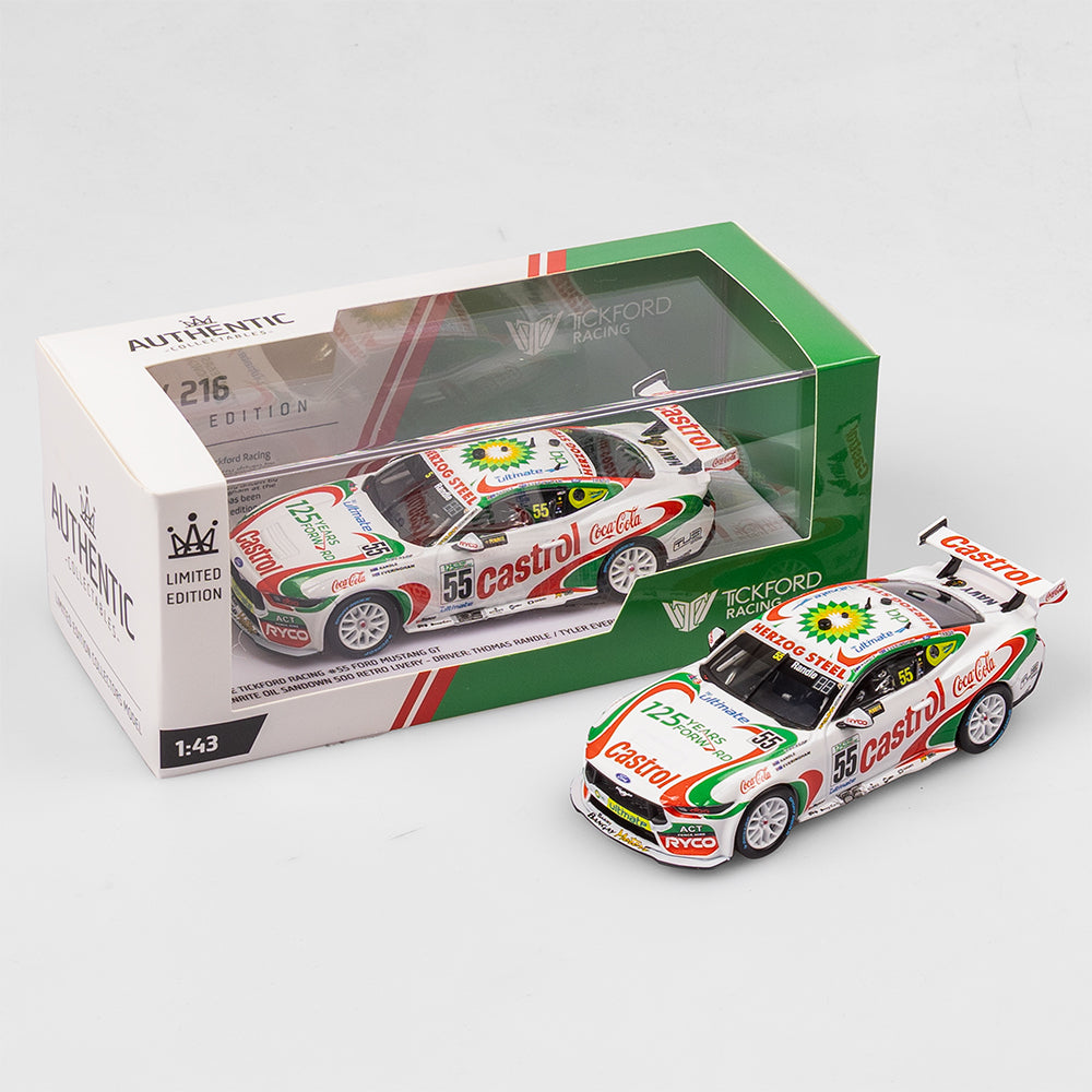 1:43 Tickford Racing #55 Ford Mustang GT - 2024 Sandown 500 Retro Livery