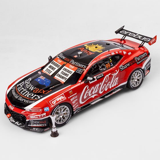 1:12 Coca-Cola Racing By Erebus #99 Chevrolet Camaro ZL1 - 2023 Supercars Championship Winner