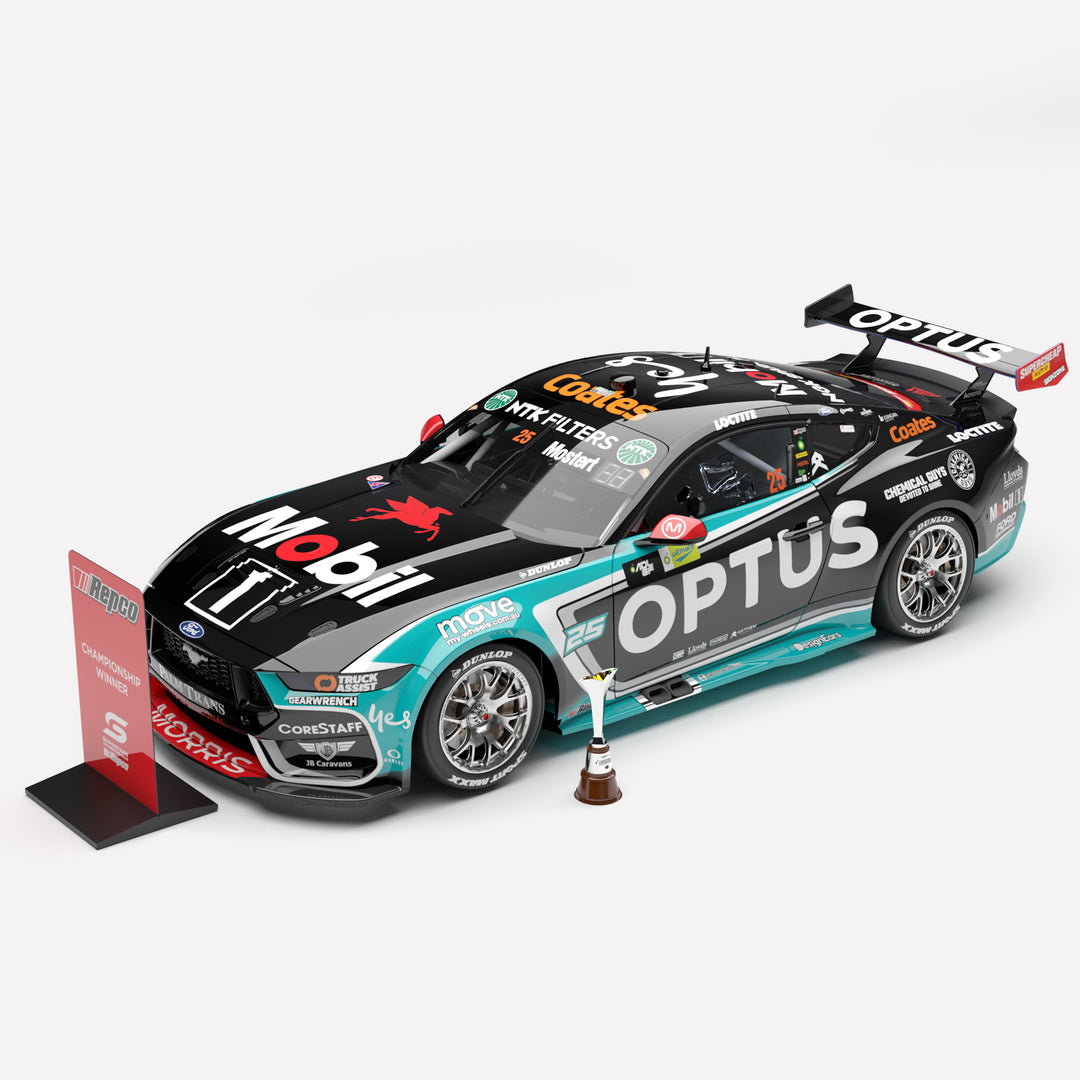 1:18 Mobil 1 Optus Racing #25 Ford Mustang GT - 2025 Supercars Champion