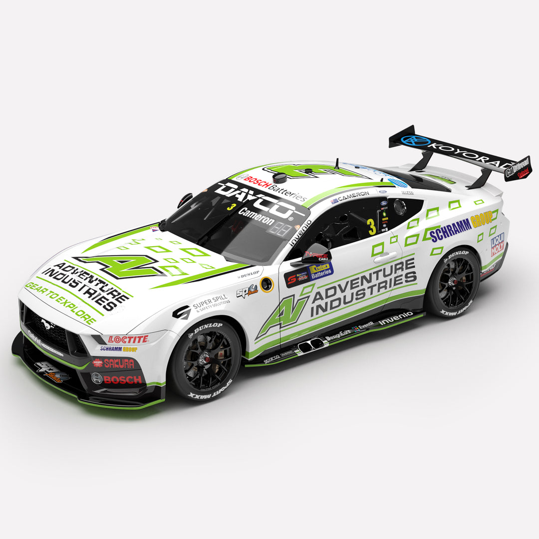 1:43 Blanchard Racing Team Adventure Industries - #3 Ford Mustang GT 2025 Century Batteries Ipswich Super 440 Driver: Aaron Cameron