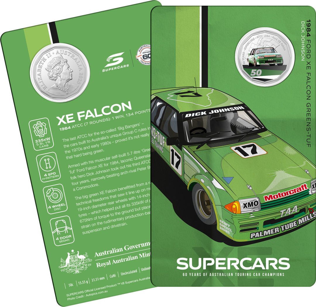 Royal Australian Mint 60 Years of Supercars Nine Coin Collectors Presentation Set