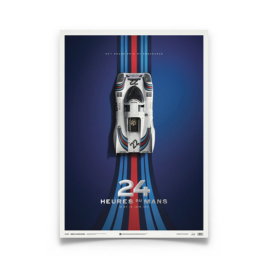 Porsche 917 - Martini - 1971 24h Le Mans Winner - Collector's Edition Print