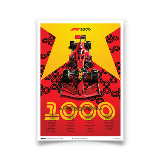 Formula 1 2019 Heineken Chinese Grand Prix - 1000th Grand Print Commemorative Print