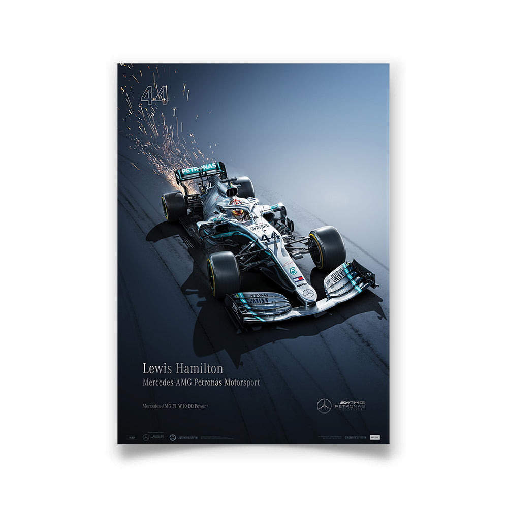 Mercedes-AMG Petronas Motorsport - 2019 Lewis Hamilton - Collector's Edition Print