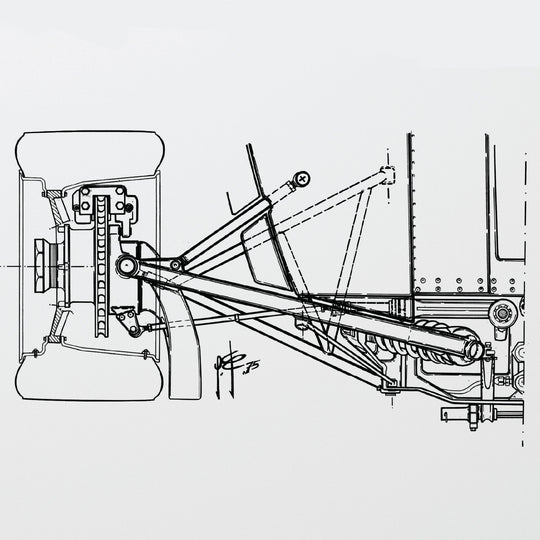 Giorgio Piola Technical Drawing - Ferrari 312T - Niki Lauda - 1975 - Unlimited Poster