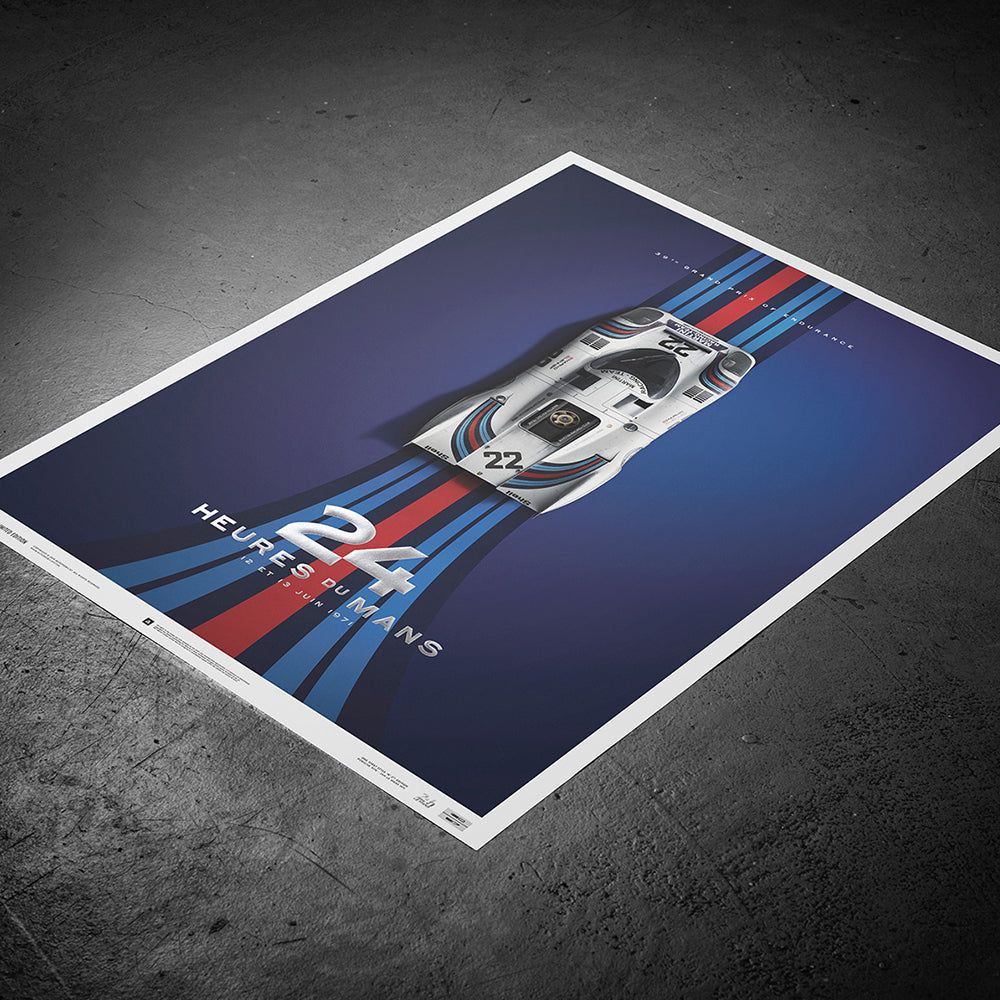 Porsche 917 - Martini - 1971 24h Le Mans Winner - Collector's Edition Print