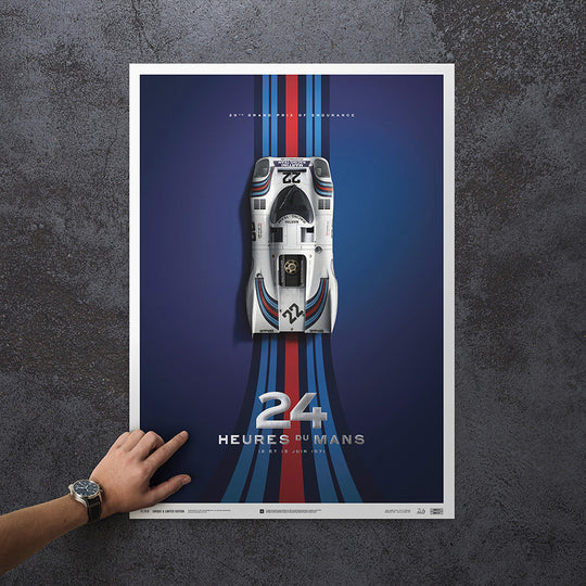 Porsche 917 - Martini - 1971 24h Le Mans Winner - Collector's Edition Print