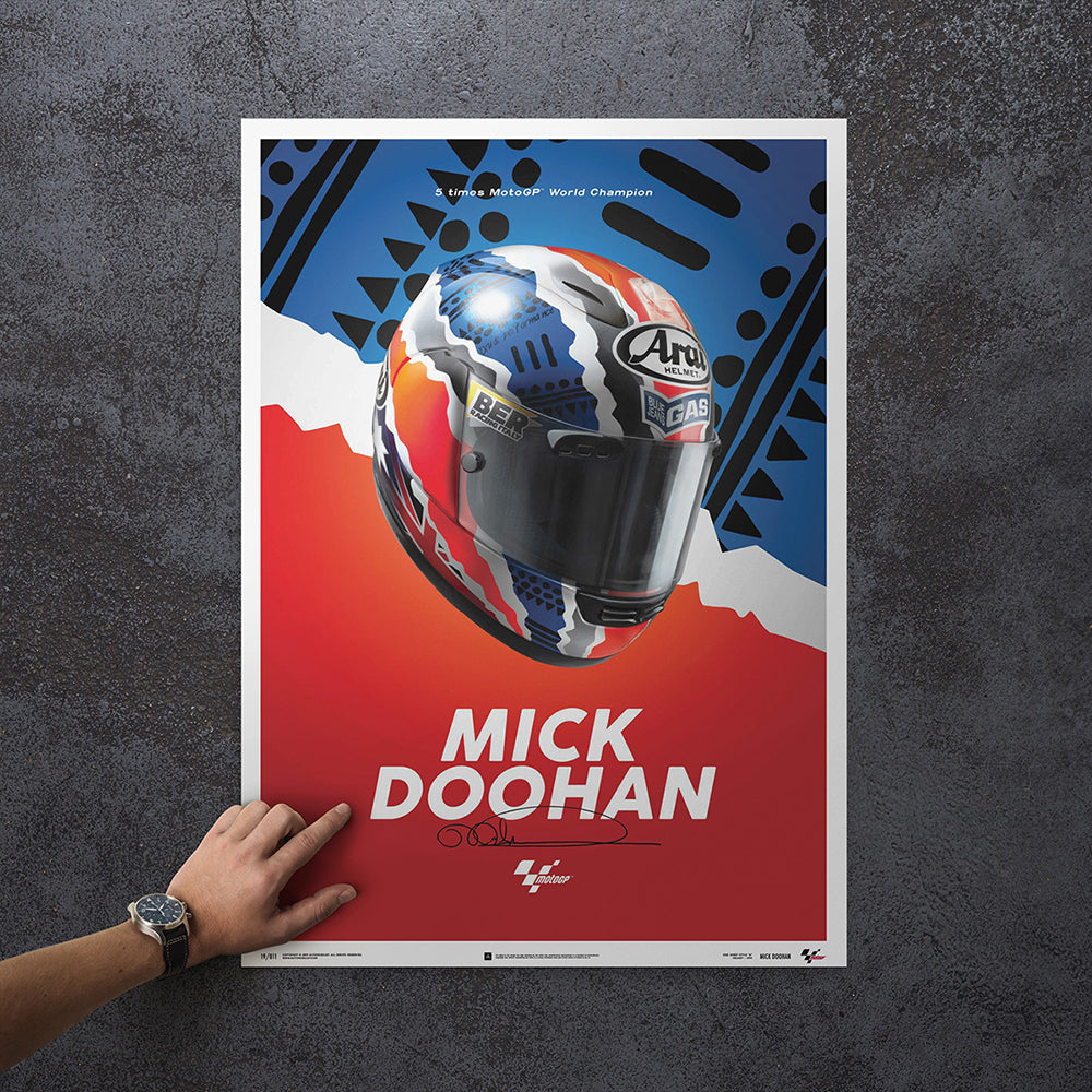 Mick Doohan - Helmet 1999 Print