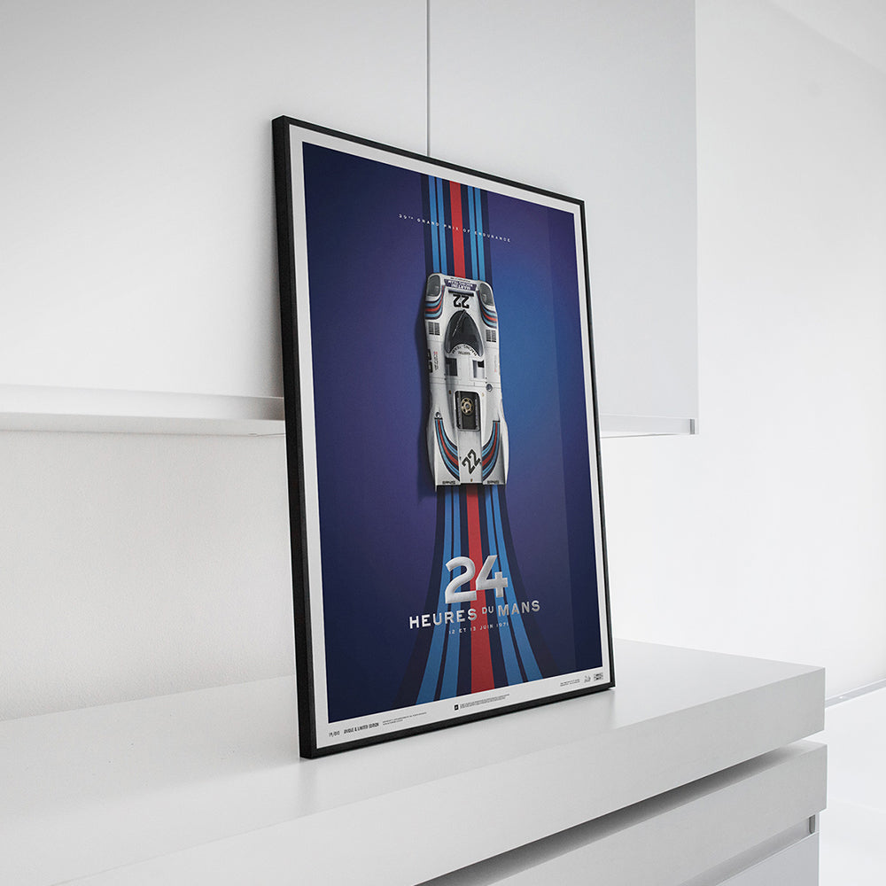 Porsche 917 - Martini - 1971 24h Le Mans Winner - Collector's Edition Print