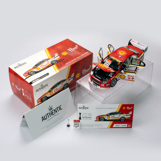 1:18 Shell V-Power Racing Team #17 Ford FGX Falcon Supercar 2018 Championship Winner