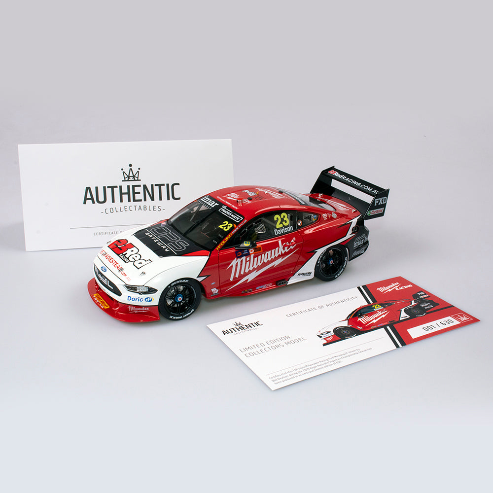 1:18 Milwaukee Racing #23 Ford Mustang GT Supercar - 2019 Championship Season