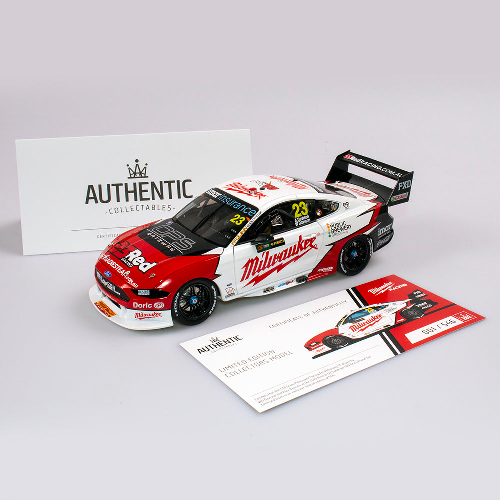 1:18 Milwaukee Racing #23 Ford Mustang GT Supercar - 2019 Sandown 500 Retro Round