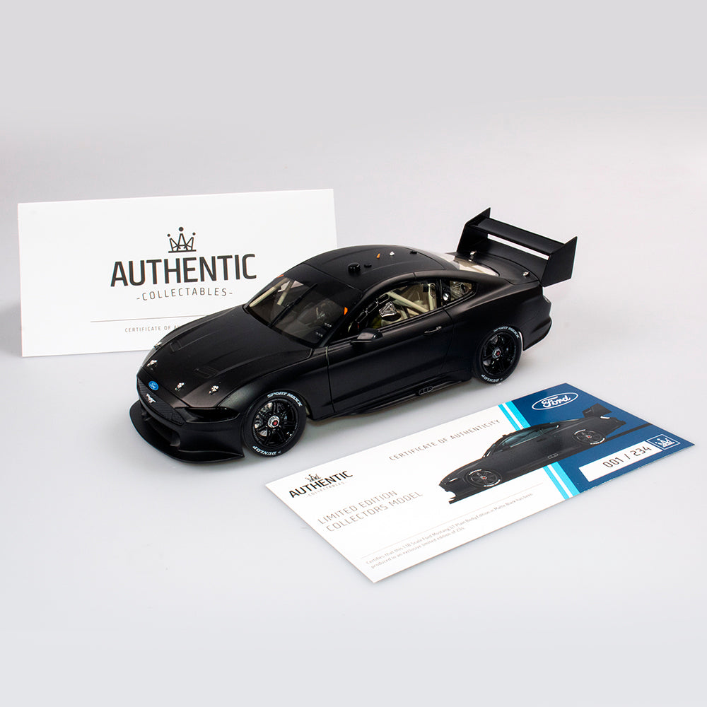 1:18 Ford Mustang GT Supercar - Matte Black Plain Body Edition