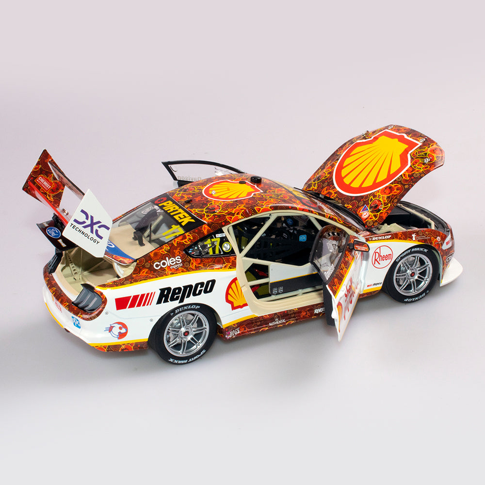 1:18 Shell V-Power Racing Team #17 Ford Mustang GT - 2021 Merlin Darwin Triple Crown Indigenous Livery