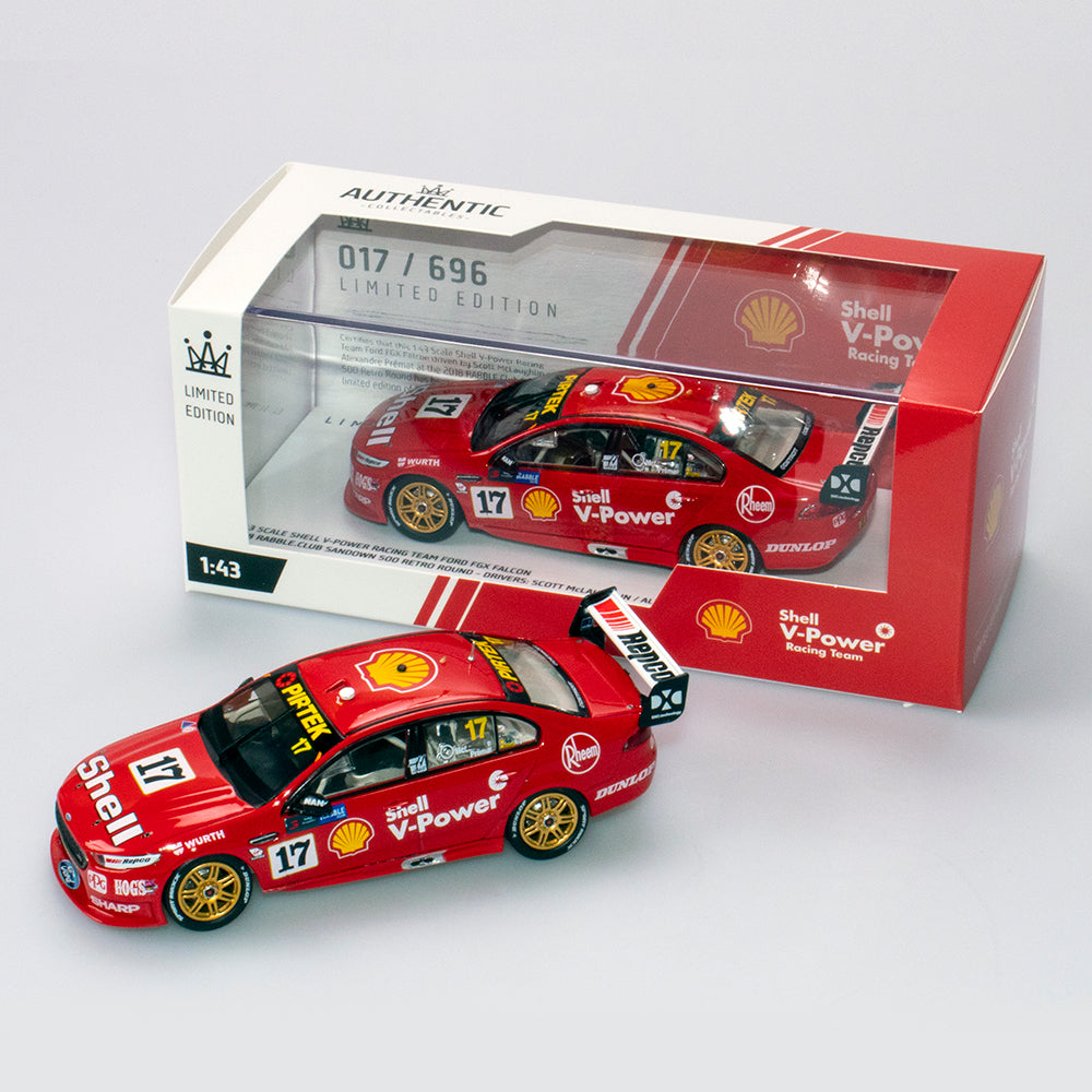 1:43 Shell V-Power Racing Team #17 Ford FGX Falcon 2018 Sandown 500 Retro Round