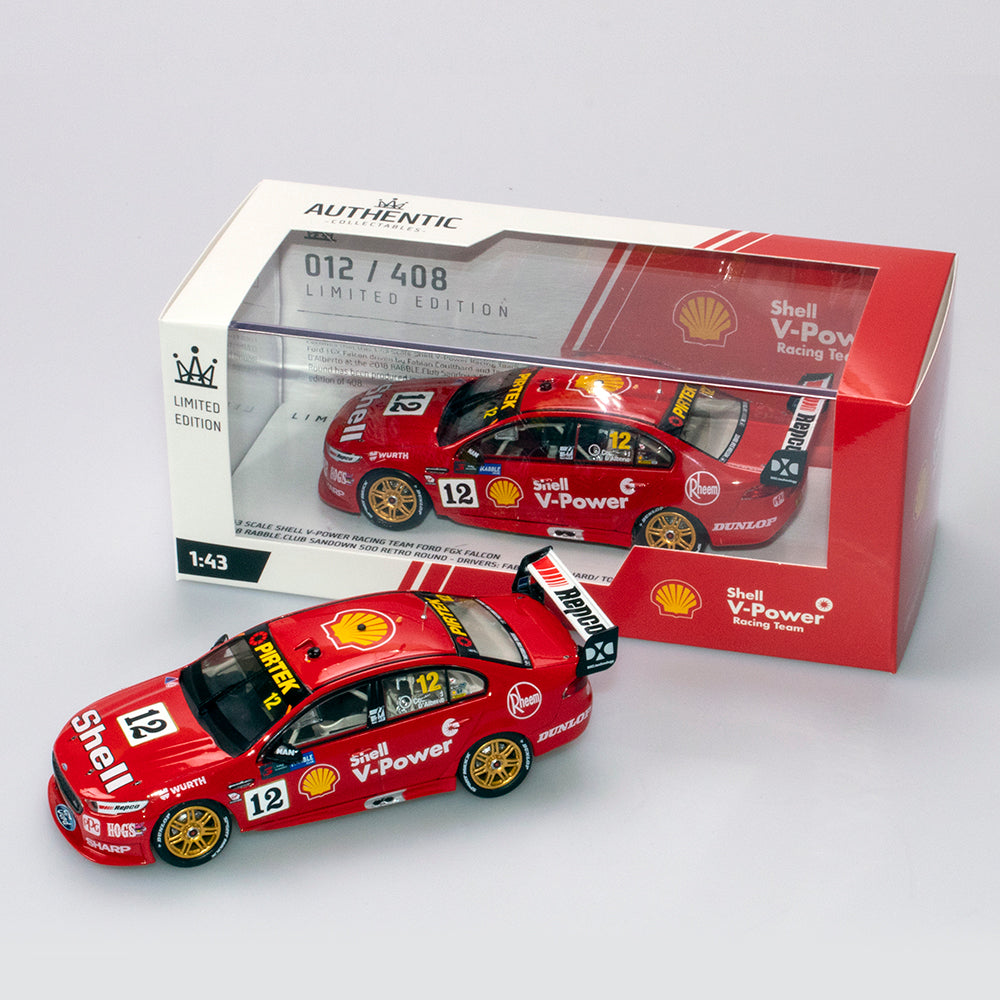 1:43 Shell V-Power Racing Team #12 Ford FGX Falcon 2018 Sandown 500 Retro Round