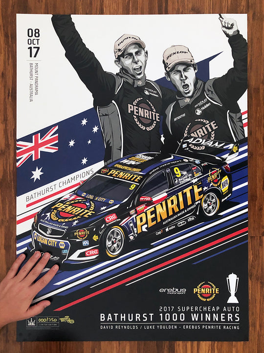 Erebus Penrite Racing 2017 Bathurst 1000 Winner - Standard Edition Print