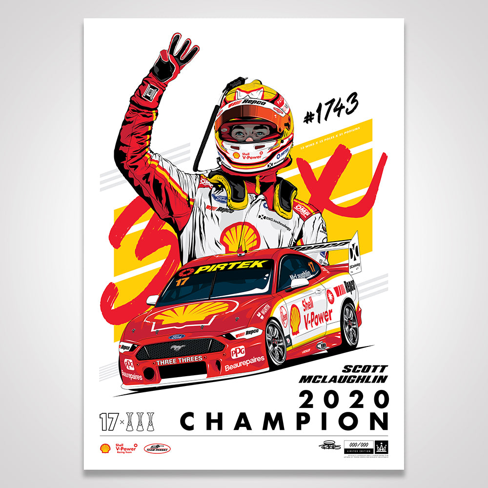 Shell V-Power Racing Team ‘Scott McLaughlin 2020 Champion’ Illustrated ...