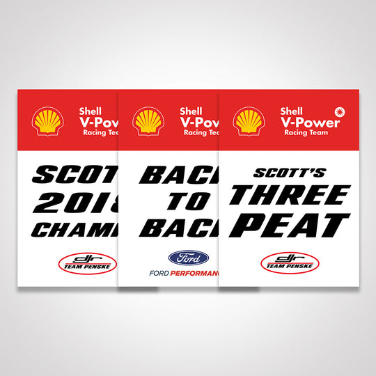 Shell V-Power Racing Team Scott McLaughlin 'Three-Peat' Team Poster Set