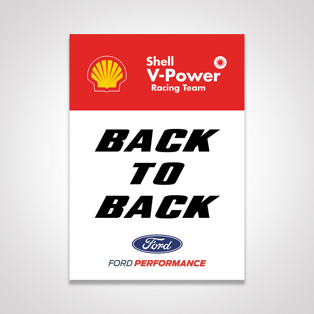 Shell V-Power Racing Team Scott McLaughlin 'Three-Peat' Team Poster Set