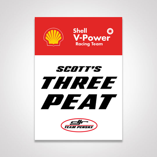 Shell V-Power Racing Team Scott McLaughlin 'Three-Peat' Team Poster Set