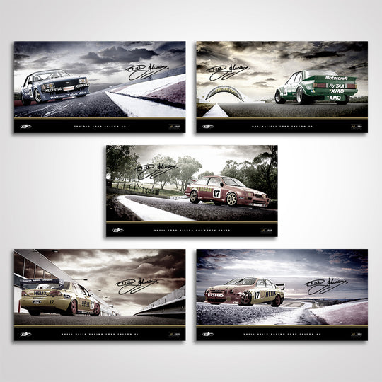 Dick Johnson Racing - XD/XE/Sierra/EL/AU Signed Limited Edition Archive Print Set