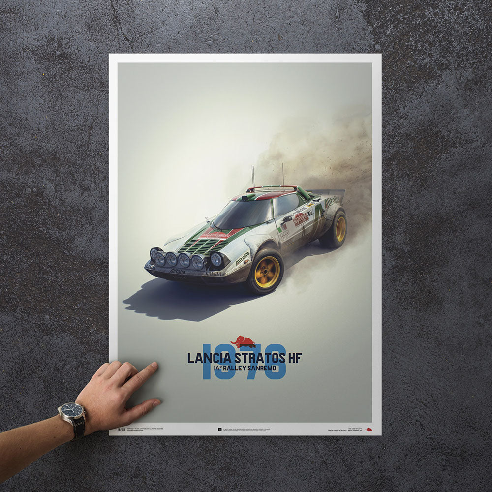 Lancia Stratos HF Alitalia - 1974 Sanremo White Print