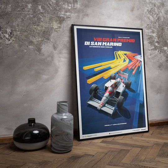 McLaren MP4/4 Ayrton Senna 1988 F1 World Champion (San Marino) Print