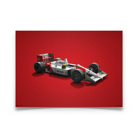 McLaren MP4/4 Ayrton Senna Colors of Speed Print