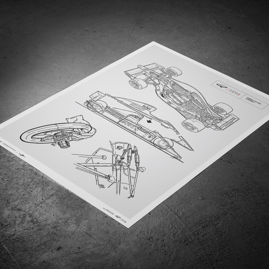 Giorgio Piola Technical Drawing Ferrari F1 90 1990 Unlimited Pos giorgio-piola-technical-drawing-ferrari-f1-90-1990-unlimited-pos