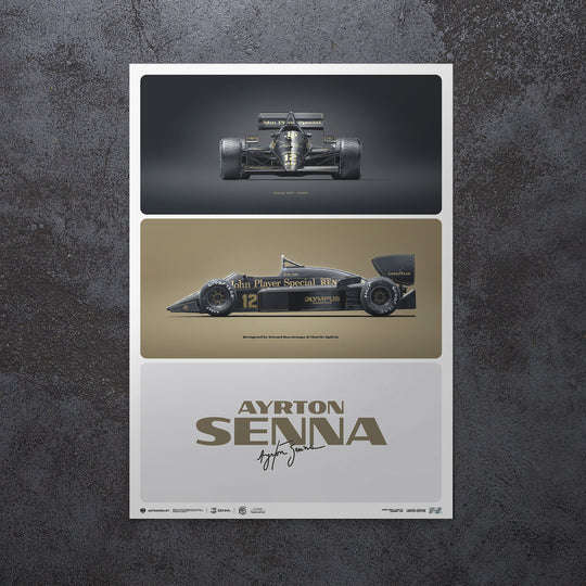 Lotus 97T - Ayrton Senna - The First Win - Estoril, 1985 - Limited Edition Print