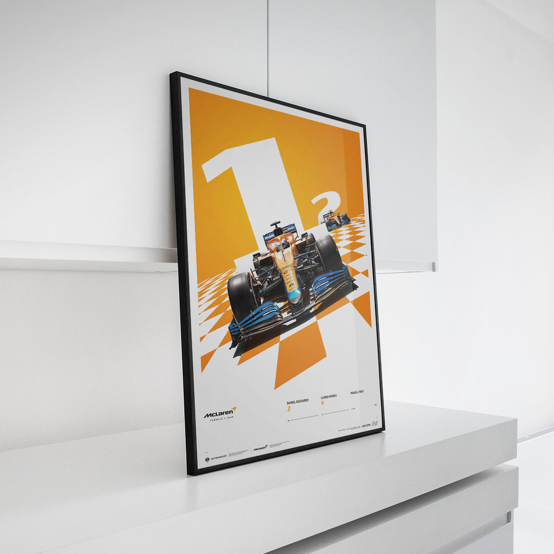 McLaren Formula 1 Team - Daniel Ricciardo 2021 Monza Grand Prix Winner - Limited Edition Print