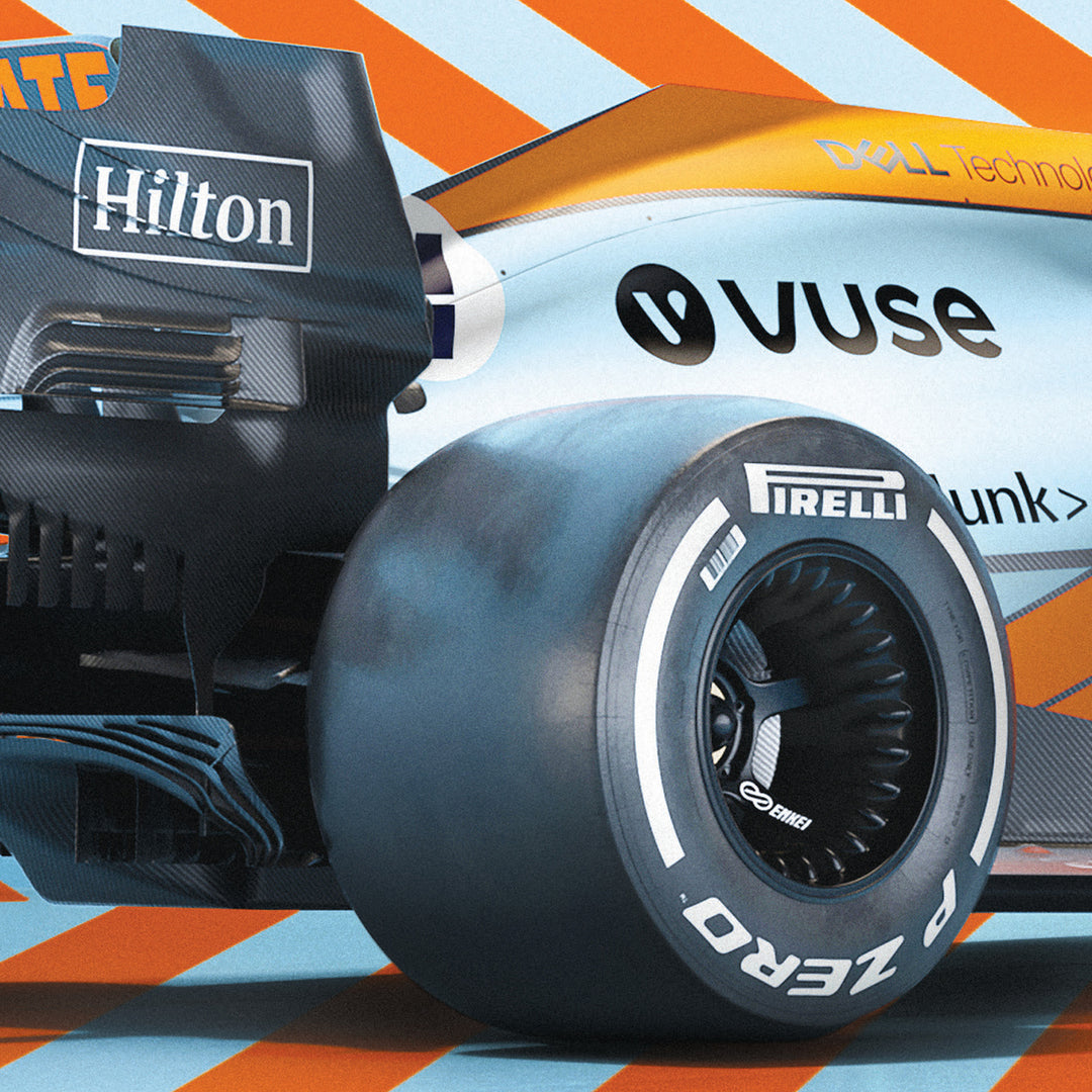 McLaren X Gulf - Horizontal - Lando Norris - 2021 Limited Edition Print