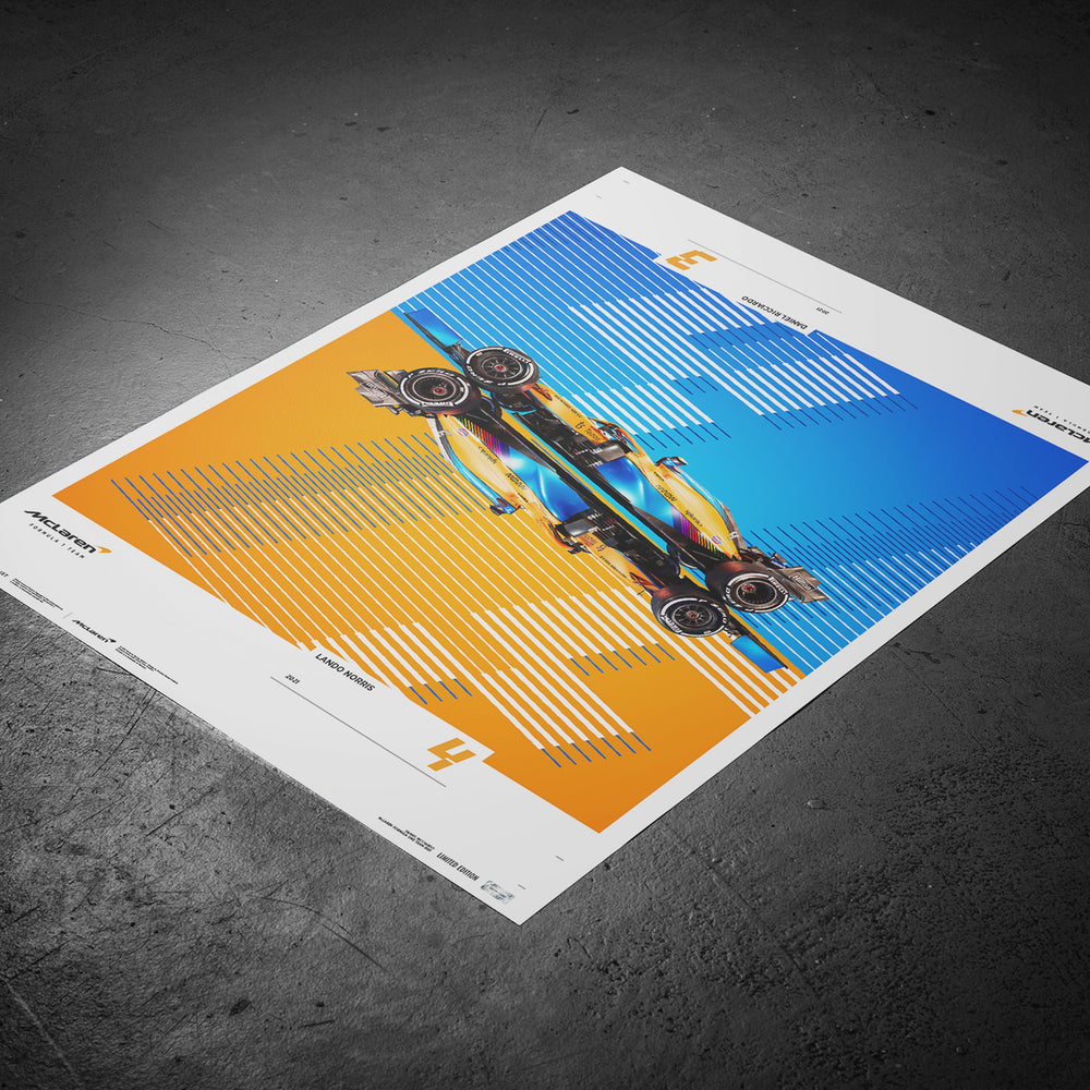 McLaren Formula 1 Team - 2021 Season Limited Edition Upside Down Print