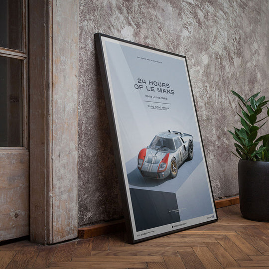 Ford GT40 1966 LeMans 24HR 2nd Place Print