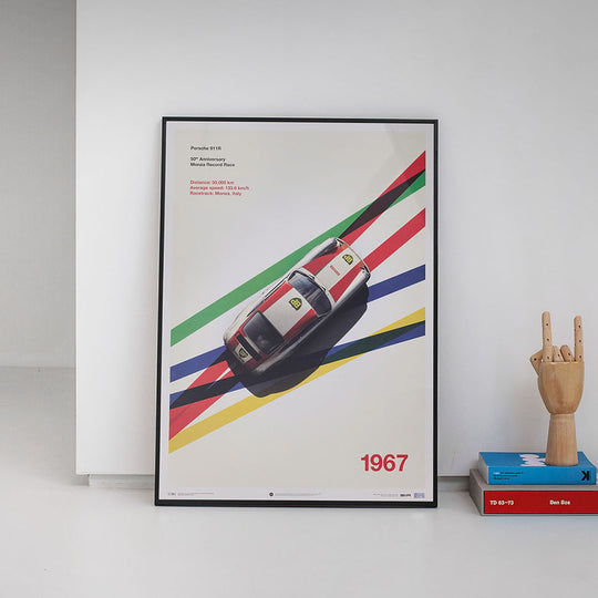 Porsche 911R 1967 Monza Record Print