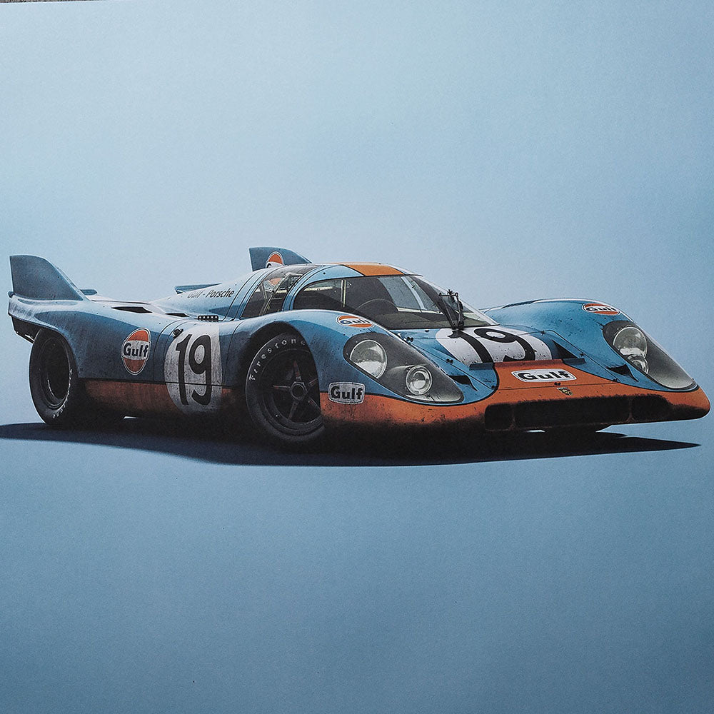 Porsche 917 Gulf 1971 LeMans 24HR Colors of Speed Print